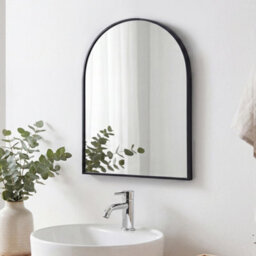 Yezi 30X40Cm Arched Wall Mirror Metal Frame Bathroom Bedroom Vanity Mirror - thumbnail 1