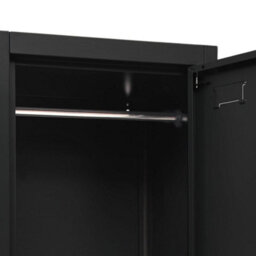 Vidaxl Locker Cabinet Black 38X45X180 Cm Steel - thumbnail 6