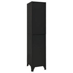 Vidaxl Locker Cabinet Black 38X45X180 Cm Steel - thumbnail 5