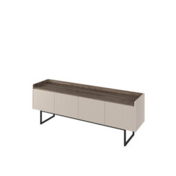 Arte Chic Sand Beige & Oak Lago 5 Tv Cabinet W1660mm H600mm D400mm - Stylish Storage, Modern Design