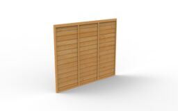 Forest Garden Heritage Traditional Overlap Dip Treated 5Ft Golden Brown Wooden Fence Panel (W)1.83M (H)1.5M - thumbnail 2