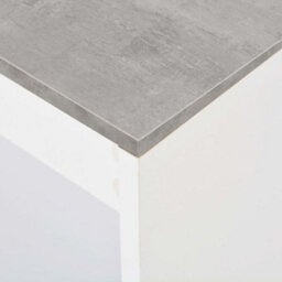 Berkfield Bar Table With Shelf White 110X50X103 Cm - thumbnail 5