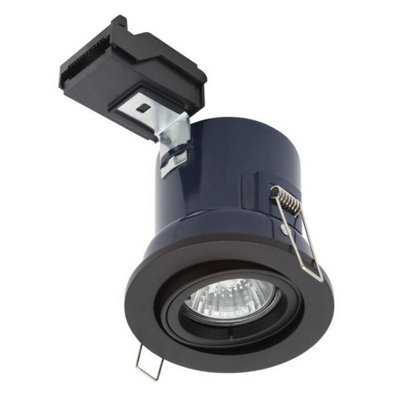 Forum Lighting Forum Electralite Ela-27466-Mblk Yate Fixed Fire Rated Adjustable Downlight - Chrome (11952) - image 1