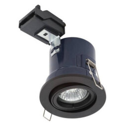 Forum Lighting Forum Electralite Ela-27466-Mblk Yate Fixed Fire Rated Adjustable Downlight - Chrome (11952) - thumbnail 1