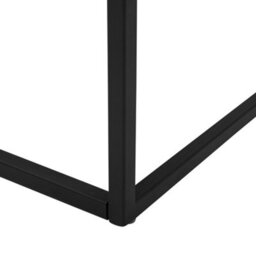 Beliani Industrial Glam Concrete-Look Coffee Table 100 X 60 Cm, Grey Matt Top With Black Iron Legs - thumbnail 5