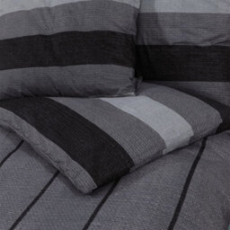 Walplus Duvet Cover Set Dark Grey 220X240 Cm Cotton - thumbnail 5