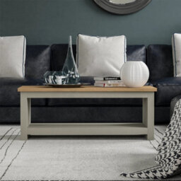 Coffee Table 1 Shelf Storage Mdf Living Room Modern Furniture Grey - thumbnail 3