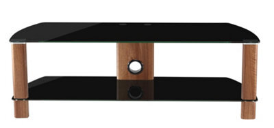 Alphason Century Tv-Stand Walnut Look/black Glass, 1200mm - image 1
