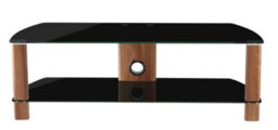 Alphason Century Tv-Stand Walnut Look/black Glass, 1200mm - thumbnail 1