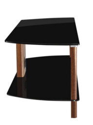 Alphason Century Tv-Stand Walnut Look/black Glass, 1200mm - thumbnail 2