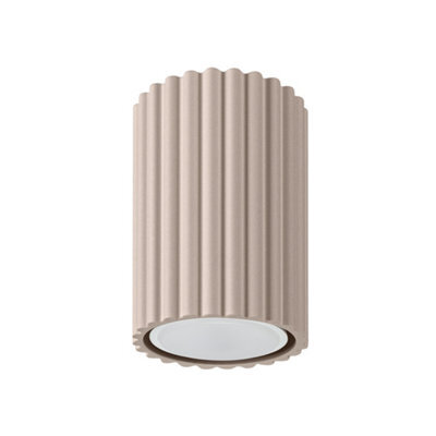 Luminosa Lighting Luminosa Karbon 10Cm Surface Mounted Downlight Taupe 1X Gu10 - image 1