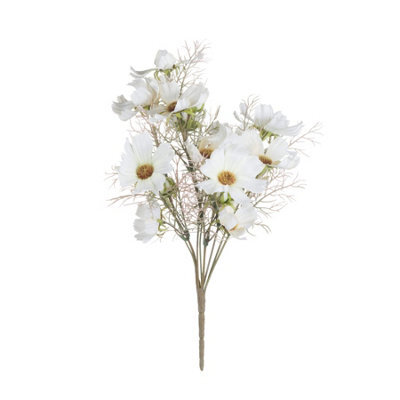 Wyld Haus Set Of 3 Artificial White Cosmos Sprays 360mm Faux Flower Stems - image 1