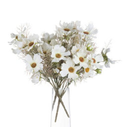 Wyld Haus Set Of 3 Artificial White Cosmos Sprays 360mm Faux Flower Stems - thumbnail 2