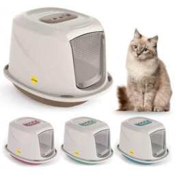 Cat Centre.Direct Cat Centre Jumbo Pink Galaxy Detachable Hooded Litter Tray With Carbon Filter - thumbnail 9