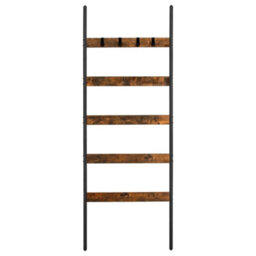Towel Rack Wooden Blanket Ladder Shelf Vintage Bathroom Towel Stand - thumbnail 6
