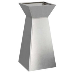 Berkfield Modern Garden Pillar Planter With Bowl 35X35X73 Cm Stainless Steel