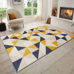 Oxford Homeware Printed Rug, Non-Slip Pets Friendly, Living Room Rugs And Bedroom Rugs, (Brio, 120X170Cm) - thumbnail 1