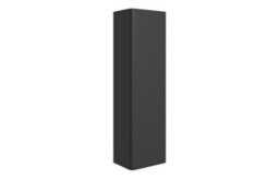 Aquarius Sophie 605mm Vanity Unit Matt Black Tall Boy Set With Brushed Brass Brassware - thumbnail 3