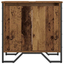 Berkfield Stylish Bathroom Sink Cabinet Old Wood 60X35X60 Cm Engineered Wood - thumbnail 6