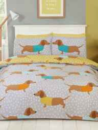 Dolly Dachshund Single Duvet Cover And Pillowcase Set - thumbnail 2
