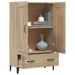 Berkfield Highboard Sonoma Oak 70X31X115 Cm Engineered Wood - thumbnail 4