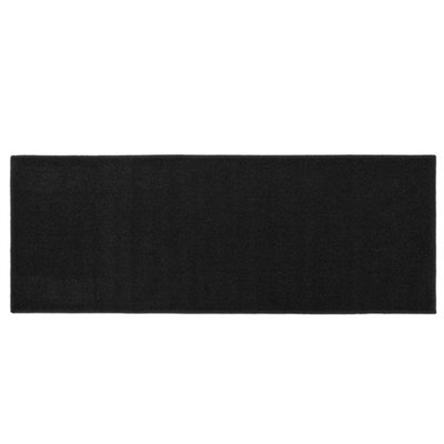 Jvl Eden Machine Washable Latex Backed Runner Doormat, 57X150Cm, Black - image 1