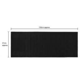 Jvl Eden Machine Washable Latex Backed Runner Doormat, 57X150Cm, Black - thumbnail 8