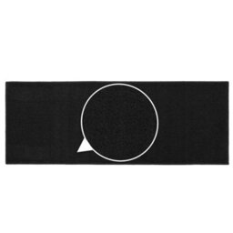 Jvl Eden Machine Washable Latex Backed Runner Doormat, 57X150Cm, Black - thumbnail 6