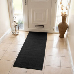 Jvl Eden Machine Washable Latex Backed Runner Doormat, 57X150Cm, Black - thumbnail 7