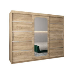Arte Functional Oak Sonoma Uppsala V2 Sliding Door Wardrobe 250Cm - Customisable Large-Capacity Storage - thumbnail 2