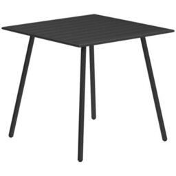 Wyld Haus Nanodor 80Cm Square Steel Outdoor Dining Table - Black, Seats 4 - thumbnail 2