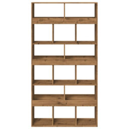 Berkfield Room Divider Artisian Oak 100X33X187.5 Cm Engineered Wood - thumbnail 4