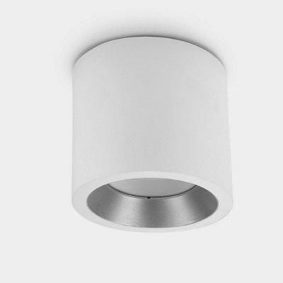 Luminosa Lighting Luminosa Cosmos Outdoor Led Surface Mounted Downlight Small White Ip65 12W 4000K