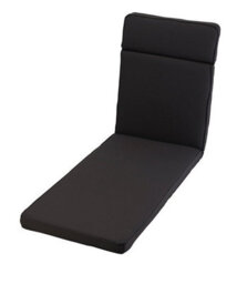 Glendale Garden & Leisure Sun Lounger Outdoor Garden Furniture Cushion - L198 X W60 Cm - Charcoal Grey - thumbnail 1