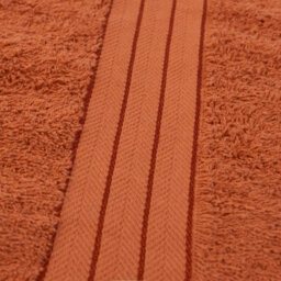 Ohs 2 Pack Of 100% Cotton Bath Towel, 70 X 115Cm - Burnt Orange - thumbnail 4