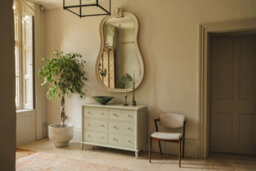 Statement Furniture Cromwell Large 6 Drawer Chest Of Drawers With Bobbin Design - Pale Olive - thumbnail 4