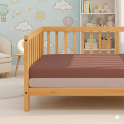 MHG Living Pack Of 2 Fitted Cot Sheets, 100% Cotton Jersey - Soft & Breathable - Misty Pink And Dusty Rose - Fits 120X60Cm Cots - thumbnail 2