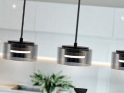 Luminosa Lighting Luminosa Olaia Bar Pendant Ceiling Light Black, Smoky 3Xgx53 3000K 660Lm - Uk Stock - thumbnail 3