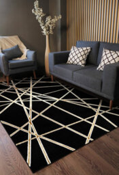 RugsX Carpet Allure 1964 Geometric - Structural, Stylish, Glamour Black Gold 200X290 Cm - thumbnail 5