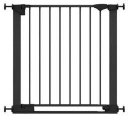 Safetots Safestep Gate, Black, 75Cm - 82Cm, Extra Low Walkthrough, Pressure Fit Safety Gate, Baby Gate For Stairs And Doors - thumbnail 1