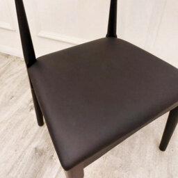 Stratus Interiors Elsa Wooden Wishbone Chair With Matt Black Seat - 1 Pcs - thumbnail 3