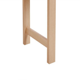 Wyld And Coco Noblewood Console Table 100 X 32 Cm Light Brown Manufactured Wood Two Drawers Black Handles Boho Modern - thumbnail 8