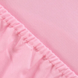 Ohs Plain Dyed Fitted Bed Sheets Non-Iron, Pink - Double - thumbnail 2
