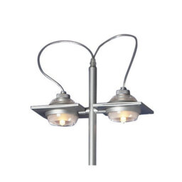 Luminosa Lighting Luminosa (0040 009) Ull Floor Lamp 2 Light G9 Silver Grey, Not Led/cfl Compatible - thumbnail 4