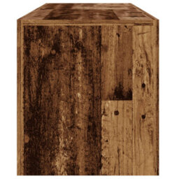 Berkfield Tv Cabinet With Led Lights Old Wood 140X36.5X40 Cm Engineered Wood - thumbnail 8