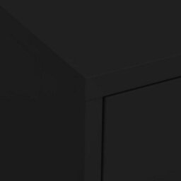 Vidaxl Storage Cabinet Black 80X35X101.5 Cm Steel - thumbnail 7