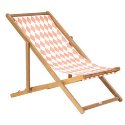 Beliani Set Of 2 Sun Lounger Replacement Fabrics Anzio/avellino 113 X 44 Cm Light Red - thumbnail 4