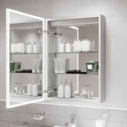 Affine Bathroom Led Mirror Cabinet Illuminated Demister Pad Shaver Socket 700 X 500mm - thumbnail 5