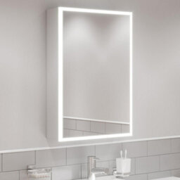 Affine Bathroom Led Mirror Cabinet Illuminated Demister Pad Shaver Socket 700 X 500mm - thumbnail 2