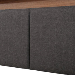 Abrihome Grey Linen Super King Bed With Led Lights, Hydraulic Storage, Drawers & Fold-Away Foam Headboard - thumbnail 6